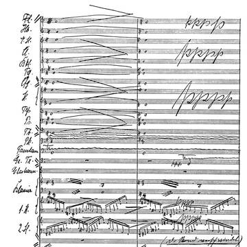 »I considered conventional counterpoint and the composition of sonatas and fugues according to scholarly models as a complete waste of time [...]. My timetable and tuition seemed so far apart from my musical imagination and intentions that I could not imagine that I would gain sympathetic help for my work and concepts.«[4] (page of autograph score of ›Gisei‹, op.20)