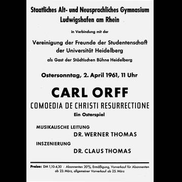 (Plakat, Heidelberg 1961)