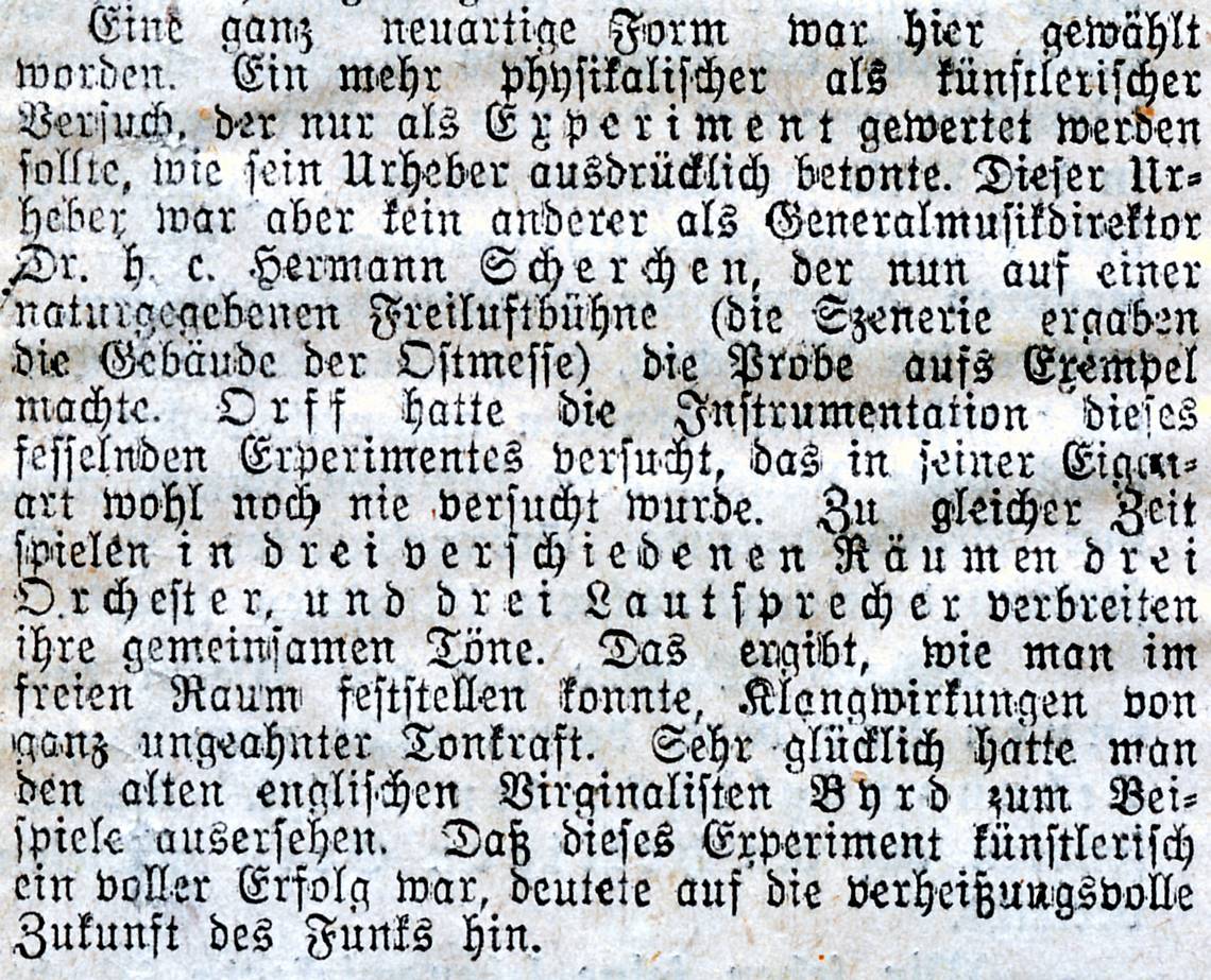 [Königsberger Allgemeine Zeitung, 8. Juni 1930 © Carl-Orff-Stiftung/Archiv OZM]